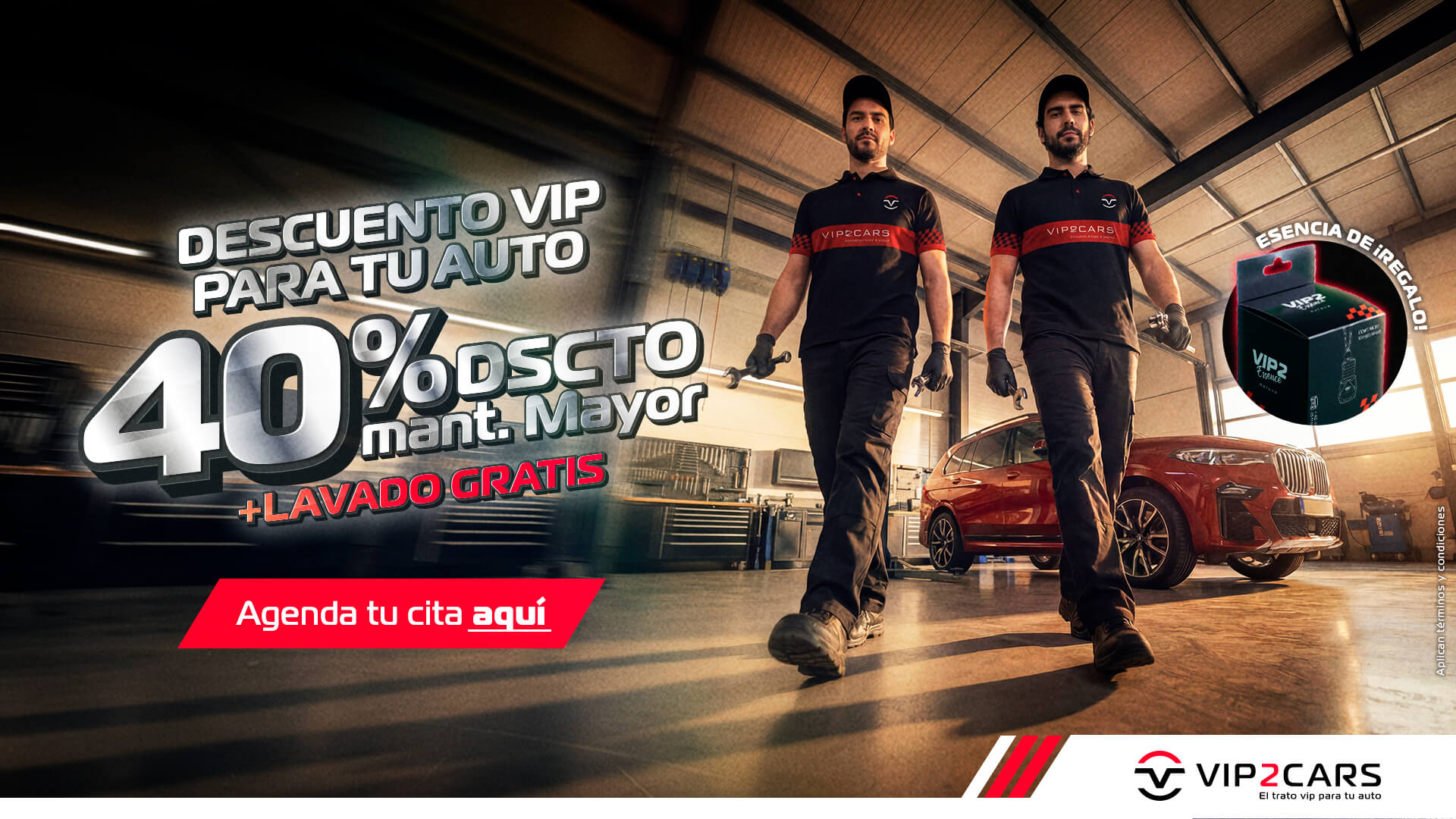 DESCUENTO VIP PARA TU AUTO 40% DSCTO MANT. MAYOR + LAVADO GRATIS